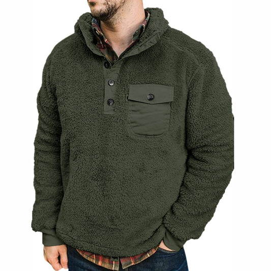 Winter Fleece Pullover Sweatshirt -Men’s