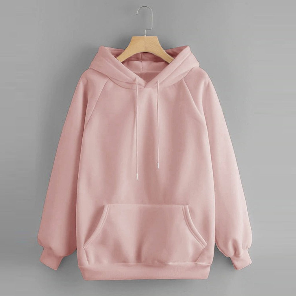 Everyday Oversized Pullover Pocket Hoodie -Women’s