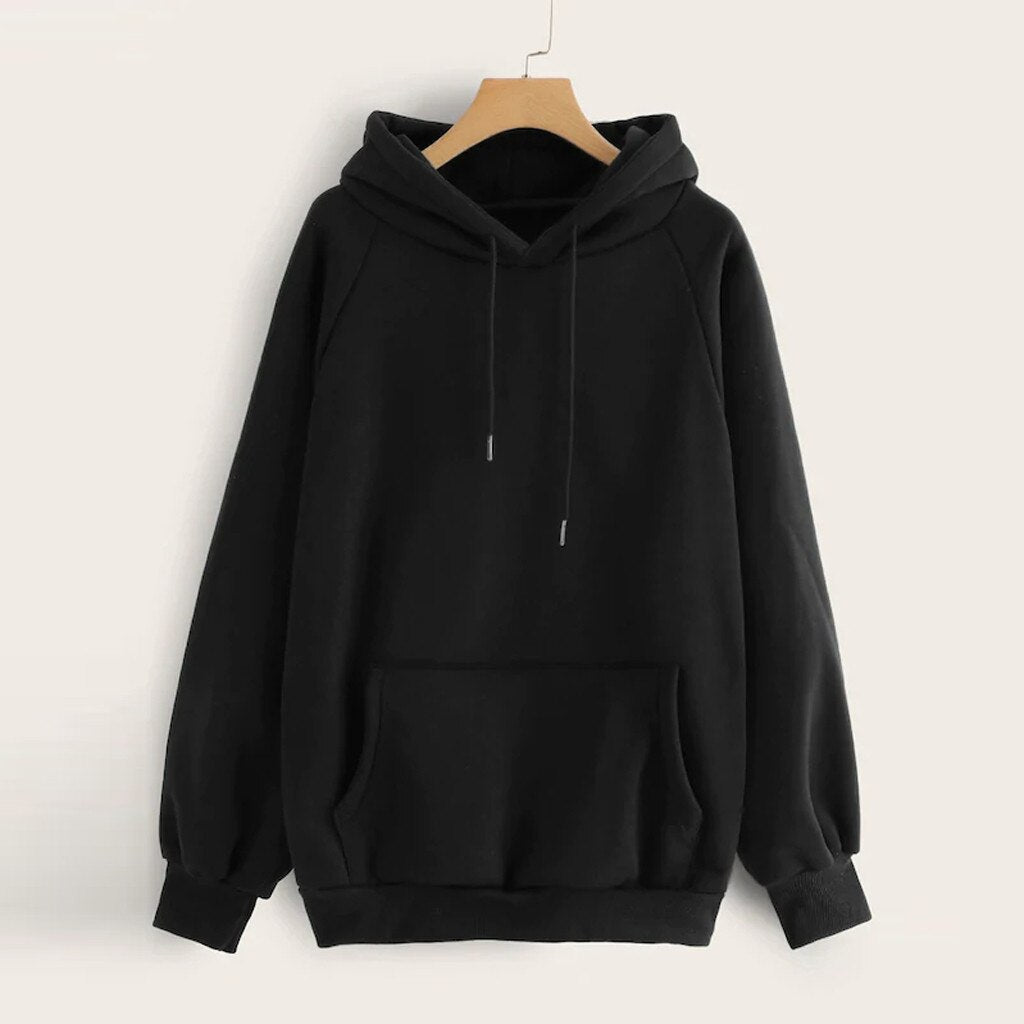 Everyday Oversized Pullover Pocket Hoodie -Women’s