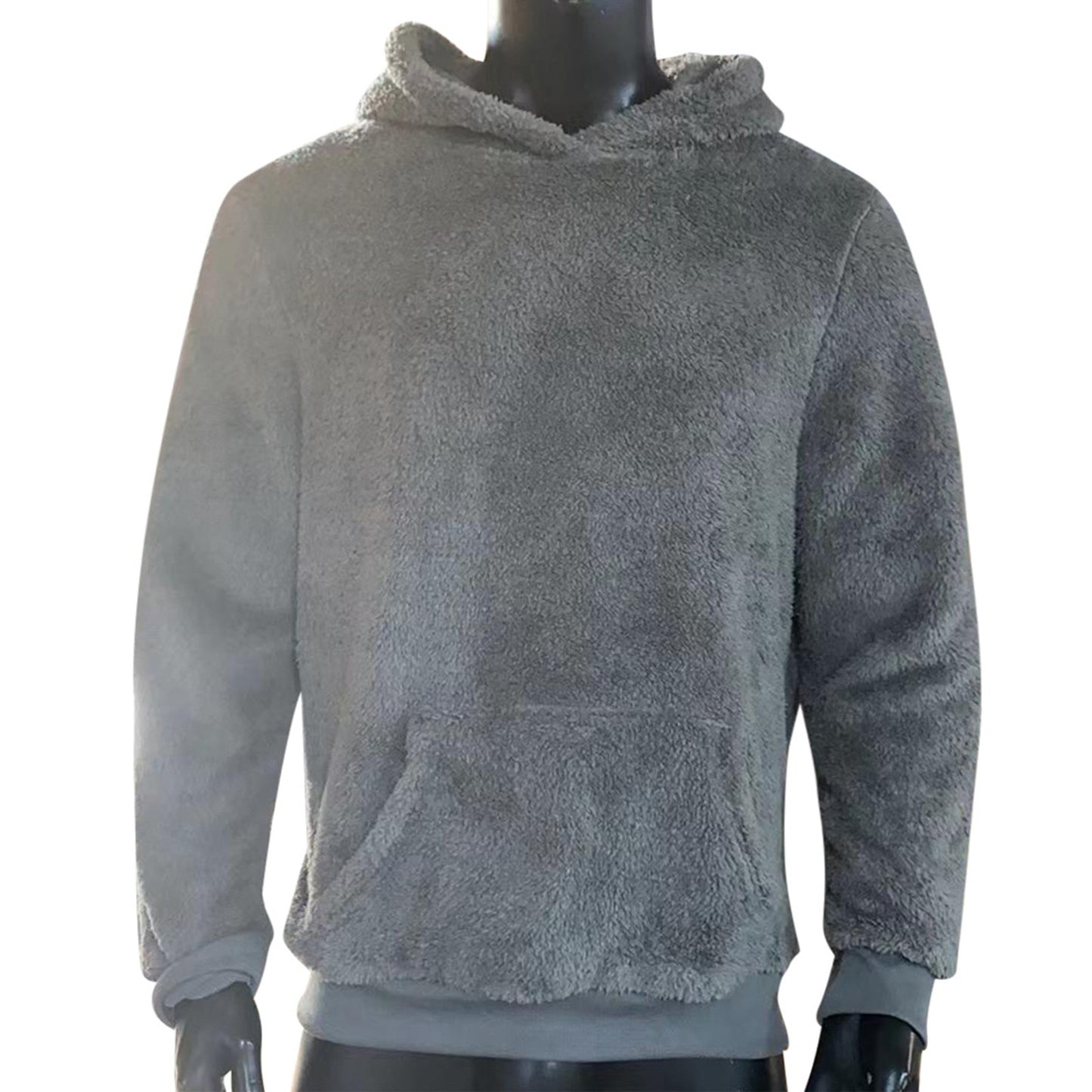 Long Sleeve Fluffy Fleece Sweatshirt -Men